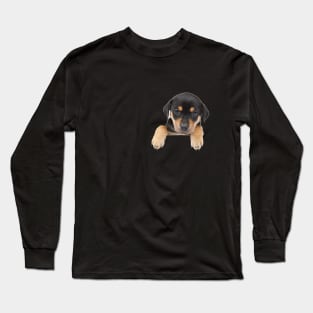 Pooch In My Pocket: Cute Puppy Long Sleeve T-Shirt